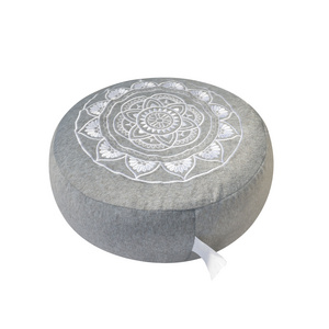 Eco Friendly Round Chair with Buckwheat Filling Yoga Meditation Pillow Cushion