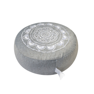 OEM Traditional Home Yoga Floor Round Cushions Linen Thick Meditation Memory Foam Pillow Cushion