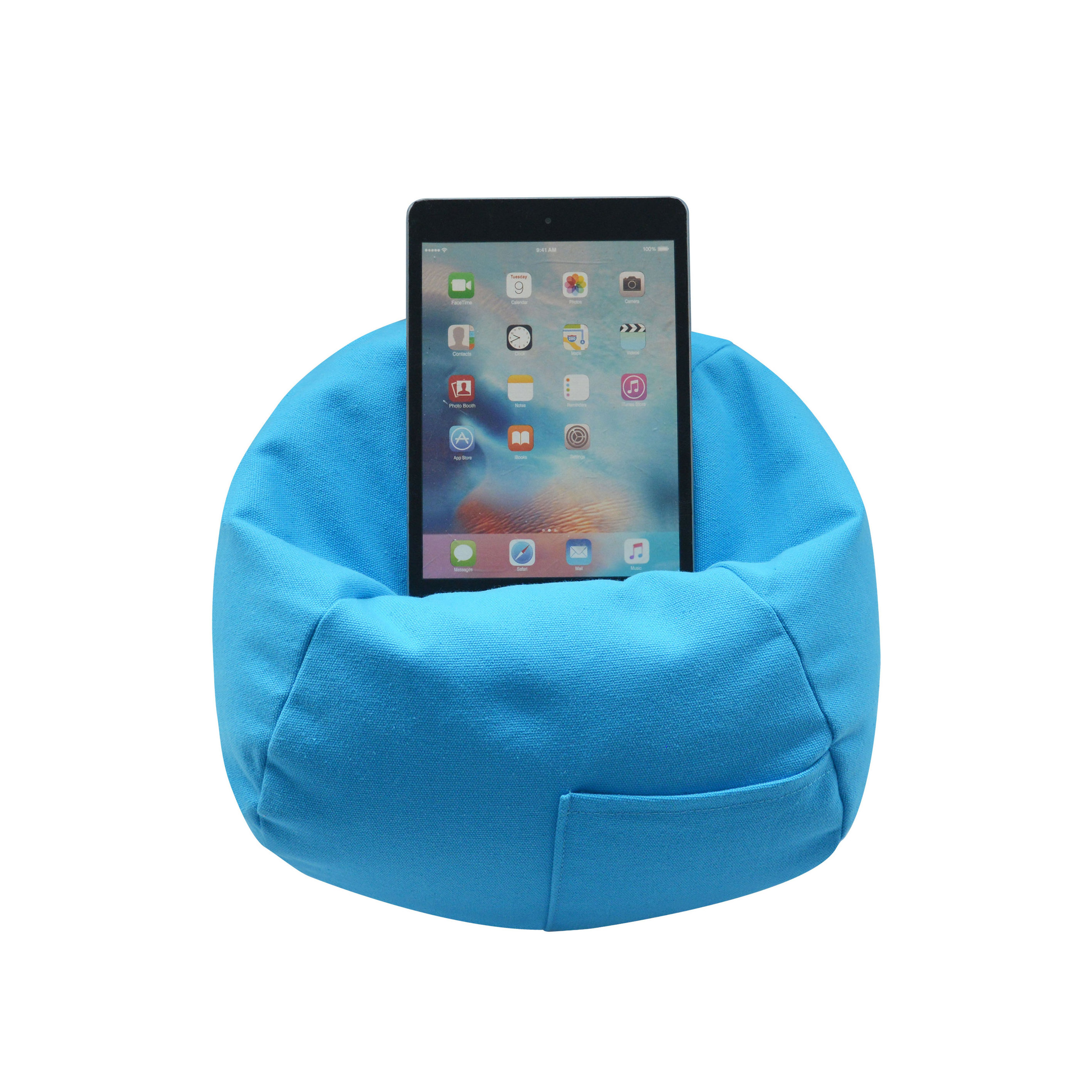 Beanbag Microbeads hot sale Reading Pillow hand free Tablet Lap Pillow Stand phone holder