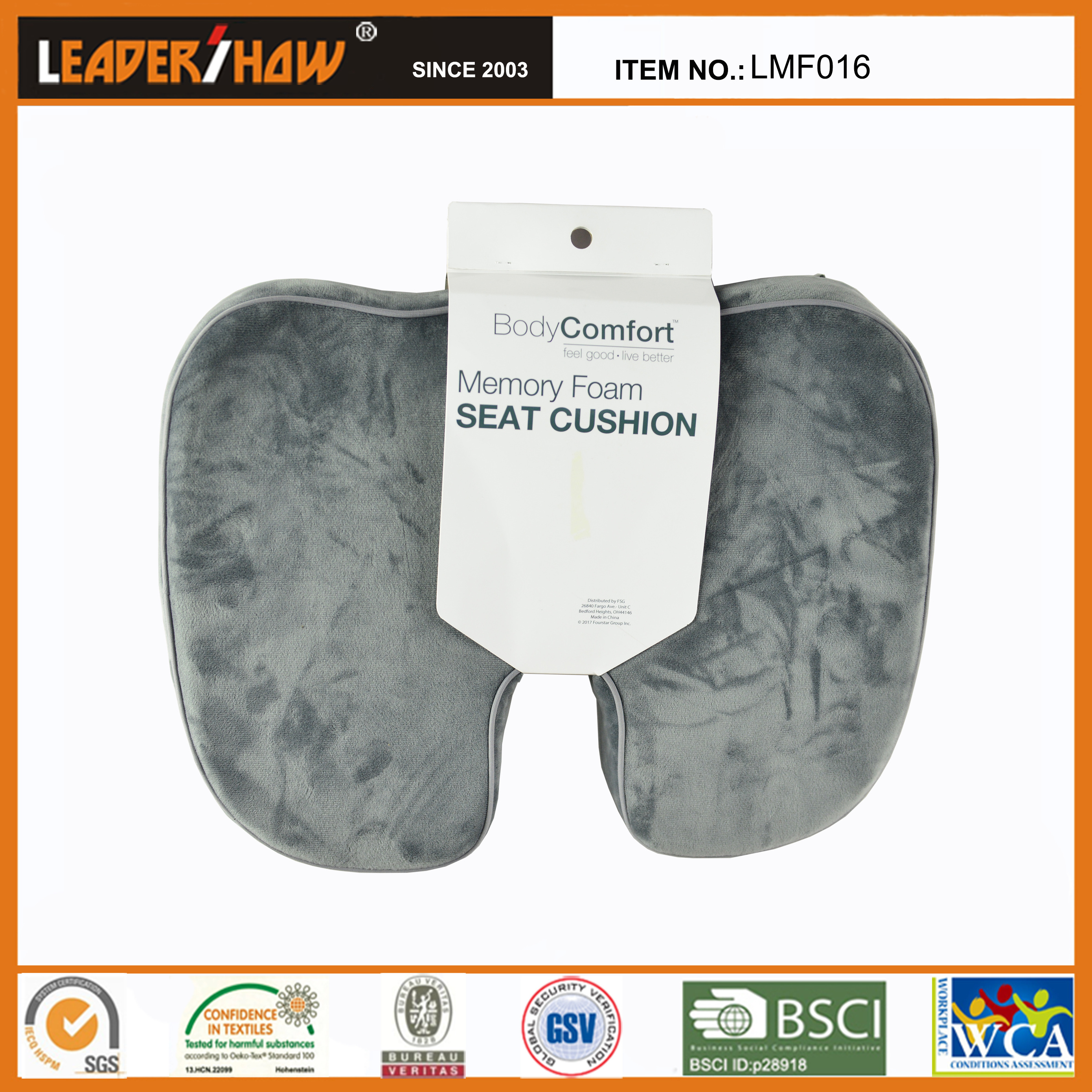 Wholesale High Quality Relief Pain Ventilated Coccyx Orthopedic Memory Foam Back Seat Cushion