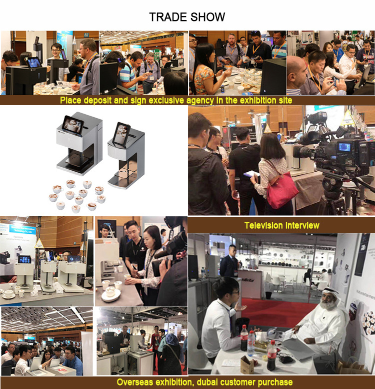 Customized Coffee Maker 3D Printer With Edible Printer Template Printing Machine