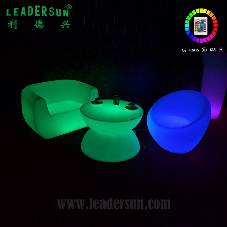 Wholesale led bar table LED light bar furniture cocktail night club table for party rental