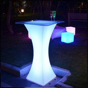 2023 Modern Fashion Waterproof Custom Color Party Wedding Bar Light Table LED Light Bar Counter and Table