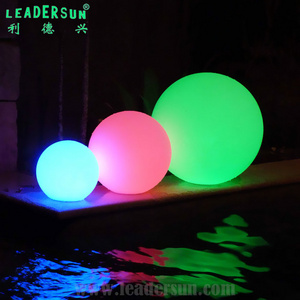 Light sensation 16 color flashing ball sphere Waterproof IP68 globe Large Outdoor Solar Lights with remote for garden square