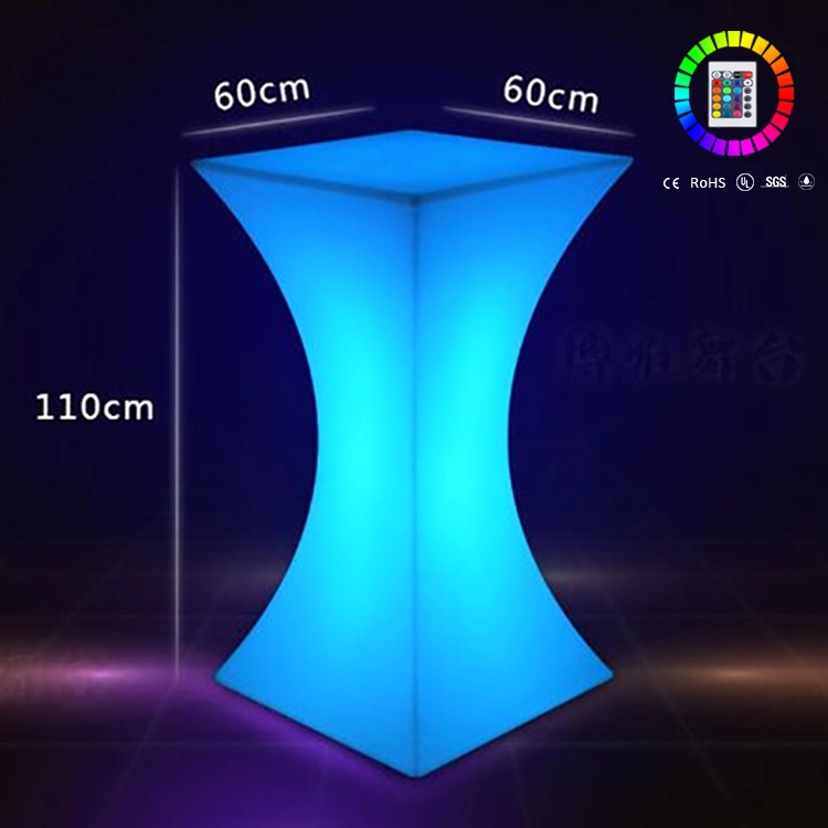 2023 Modern Fashion Waterproof Custom Color Party Wedding Bar Light Table LED Light Bar Counter and Table