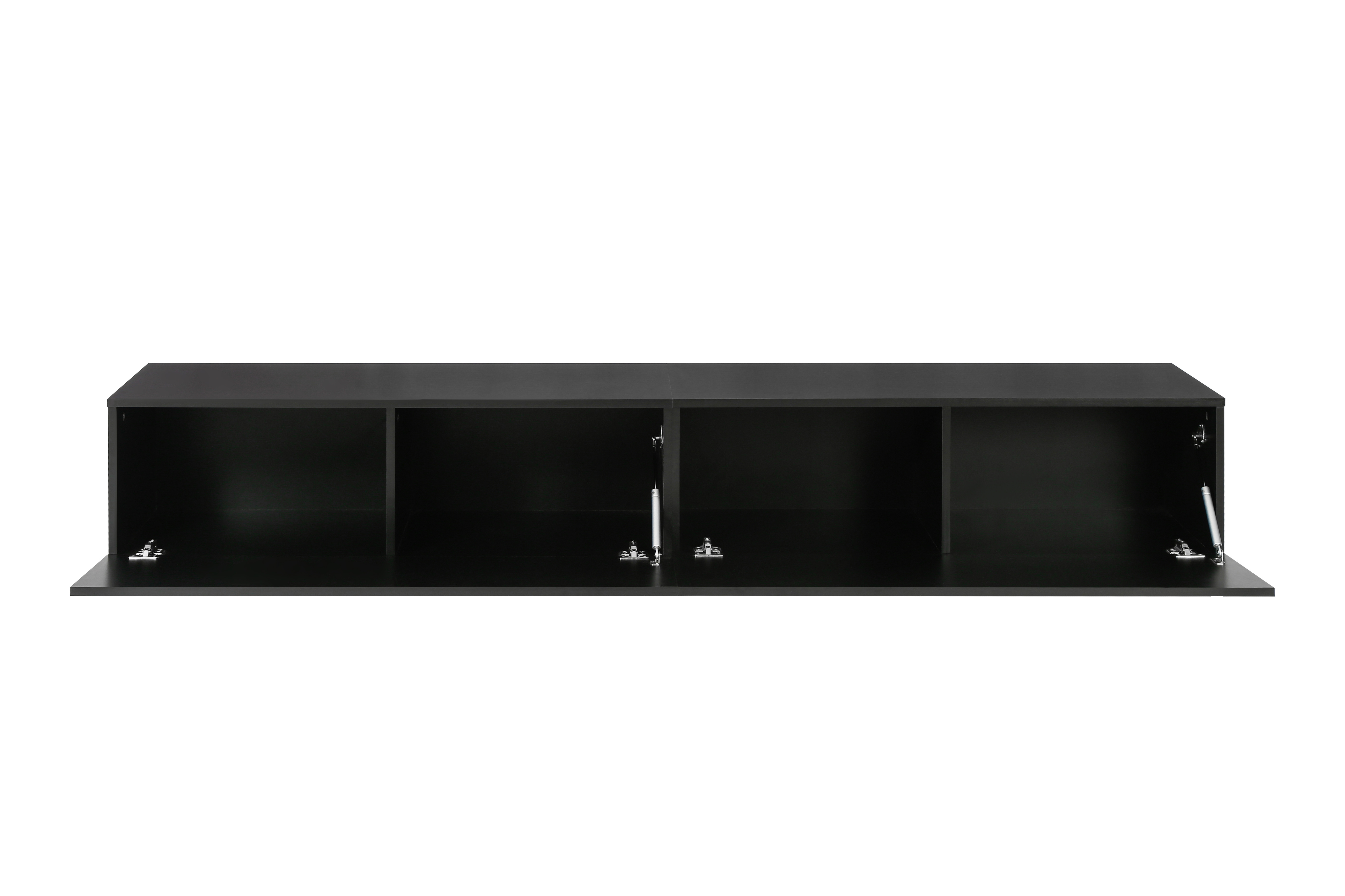 Modern Simple Floating TV  cabinet Wall mounted TV stand with storage sections  for living room