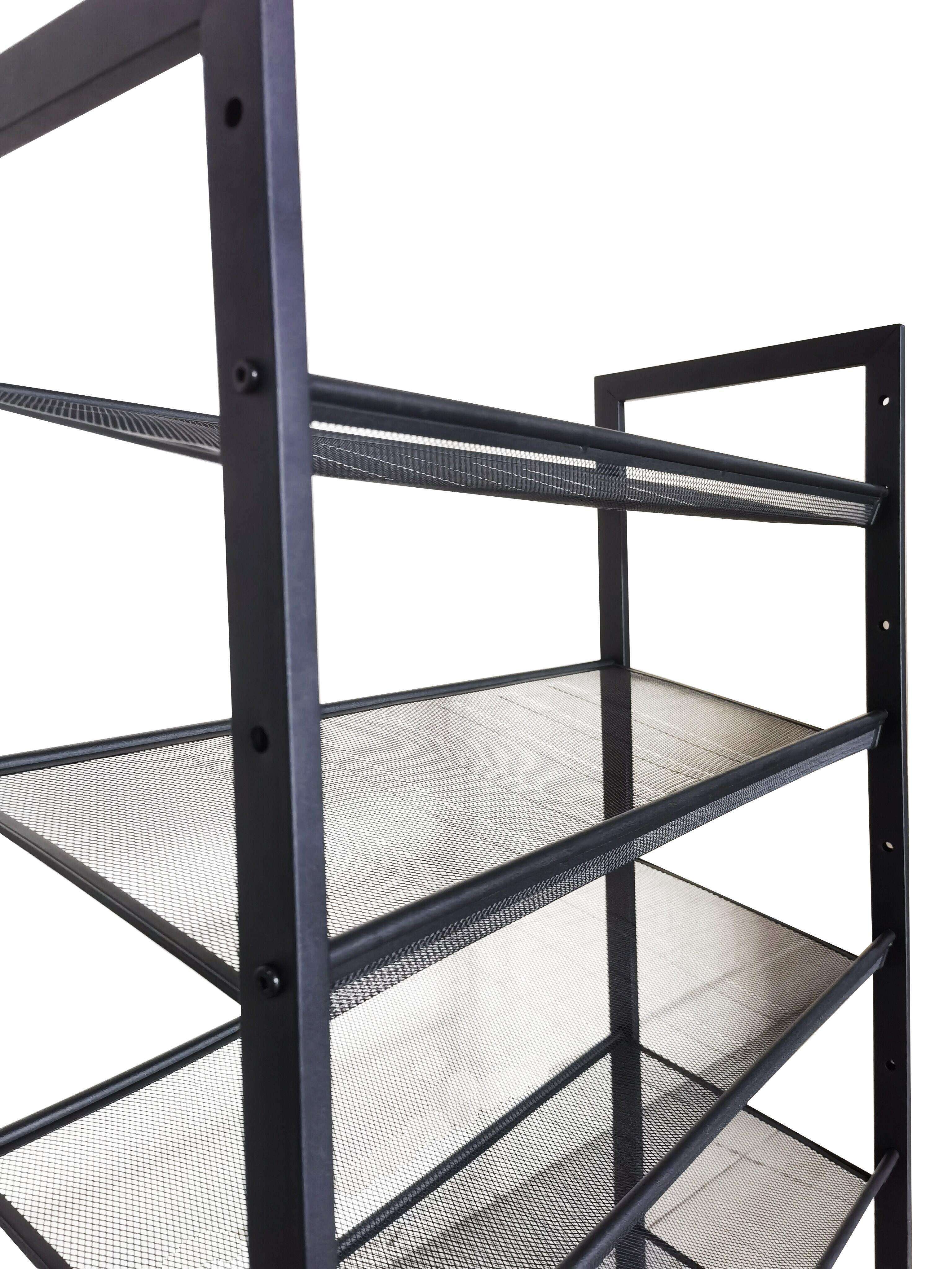 5-Tier Freestanding Metal Shoe Rack For Entryway, Hallway, Living Room Shoe Storage Organizer High Capacity 5 Tier Shoe Shelf