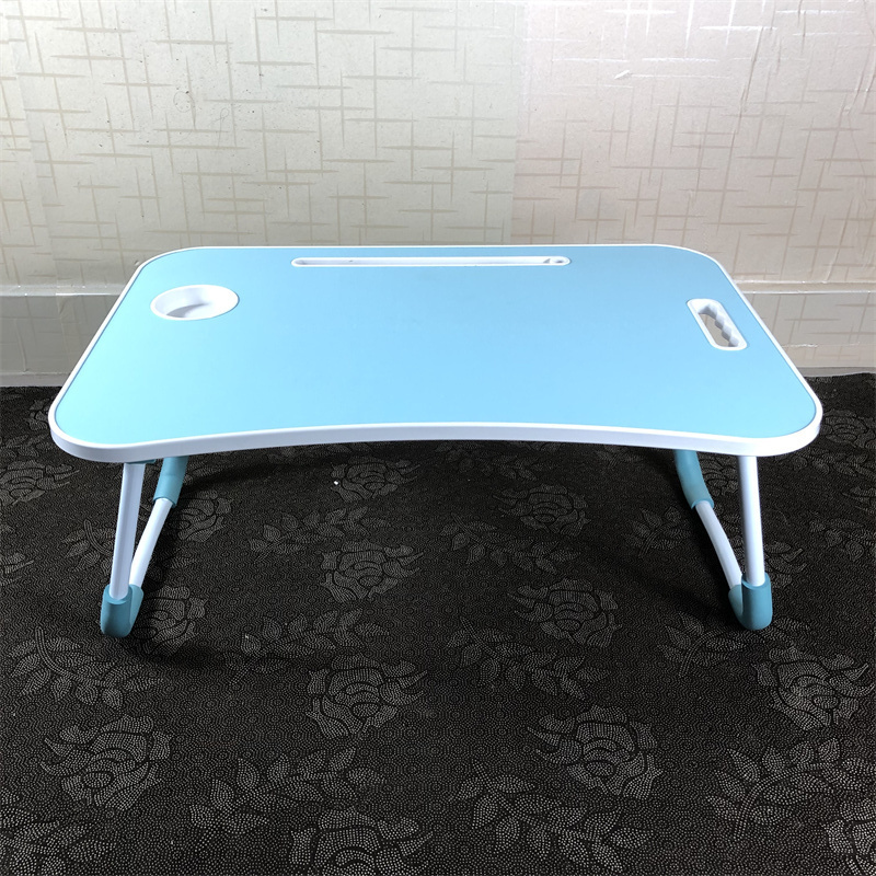 Laptop Bed Folding Table, Laptop Standing Desk, Portable Bed Tray, Lap Desk with Cup Holder for Writing, Reading, Working