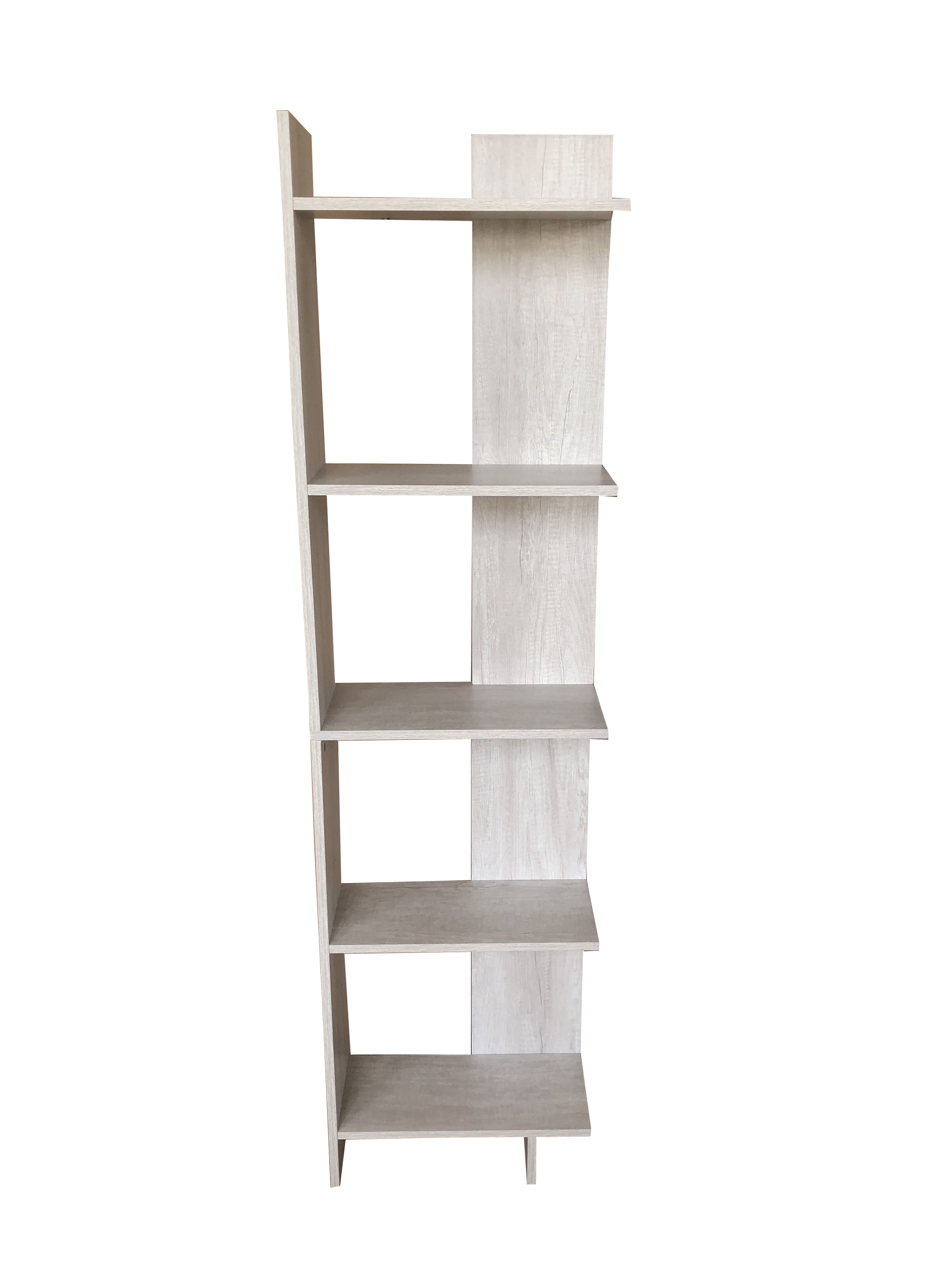 Bookshelves and Bookcases, Ladder Shelf 5 Tier for Living Room, Home Office--Maple