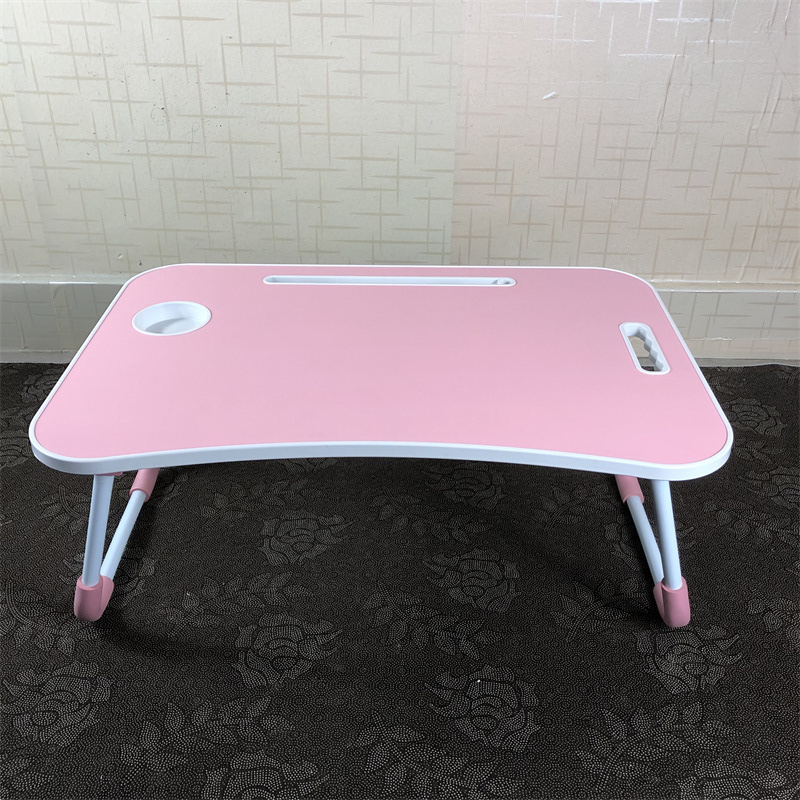 Laptop Bed Folding Table, Laptop Standing Desk, Portable Bed Tray, Lap Desk with Cup Holder for Writing, Reading, Working