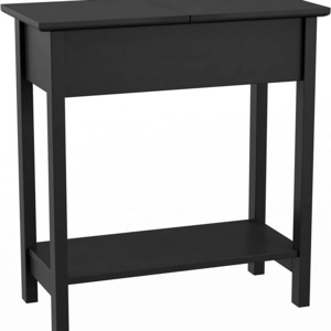 Flip Top End Table with hidden Storage compartment night stand bedside table