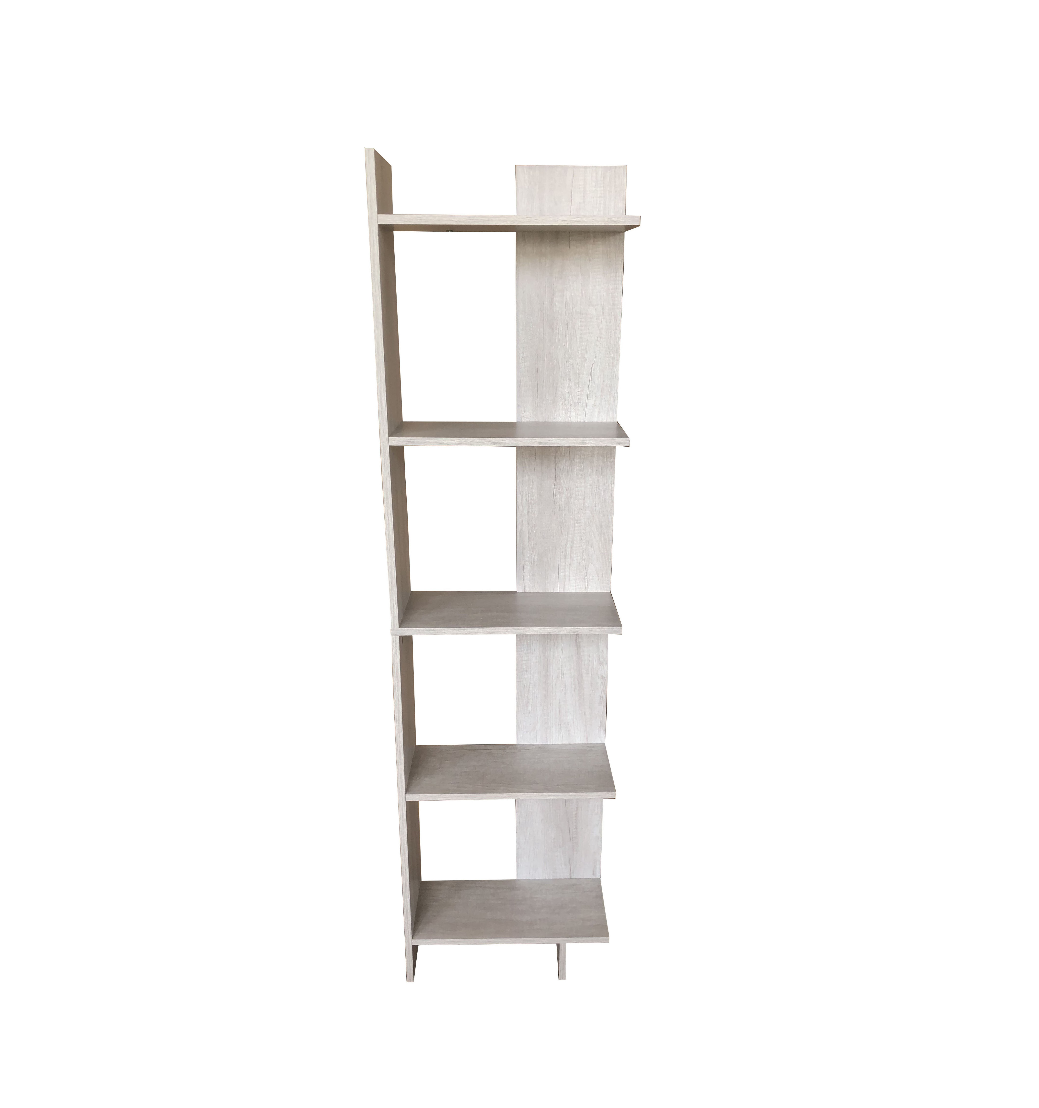 Bookshelves and Bookcases, Ladder Shelf 5 Tier for Living Room, Home Office--Maple