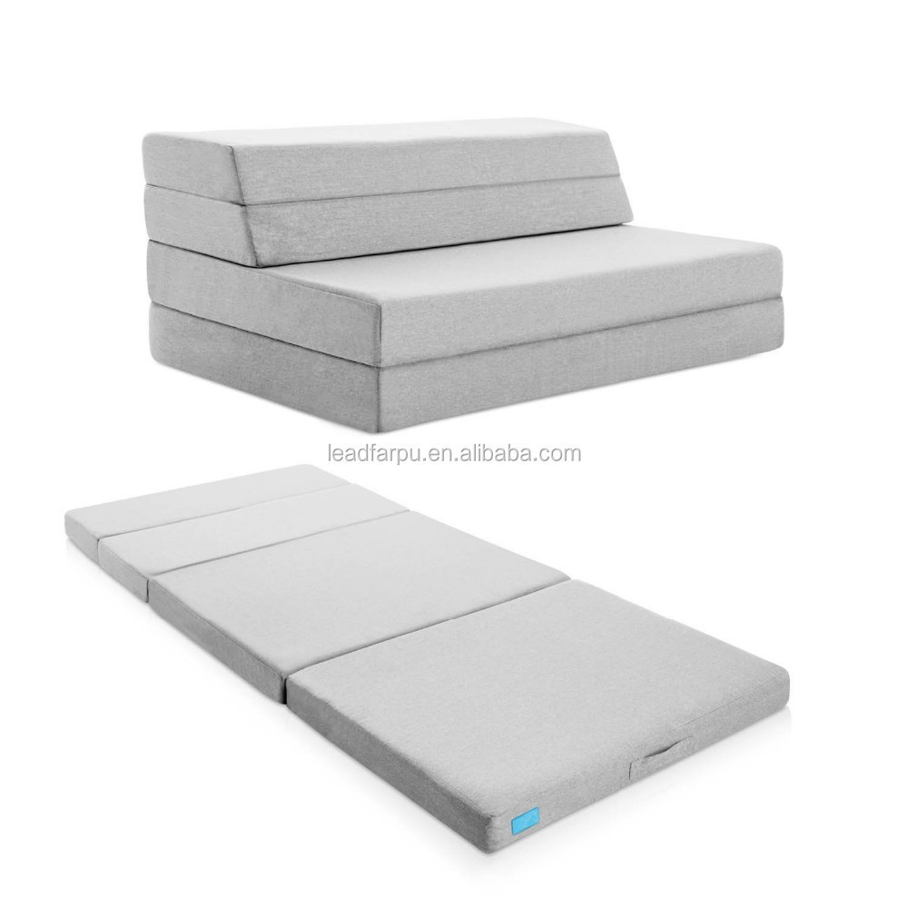 Hot Sale Multipurpose massage Portable Comfort Memory Foam 3 Folding Traveling mattress home-use bed topper memory foam mattress