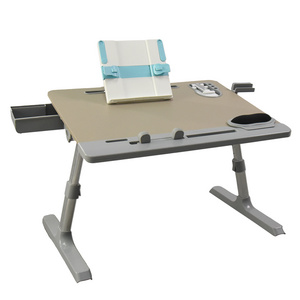 adjustable laptop table bed tray desk folding lap study desk with cupholder