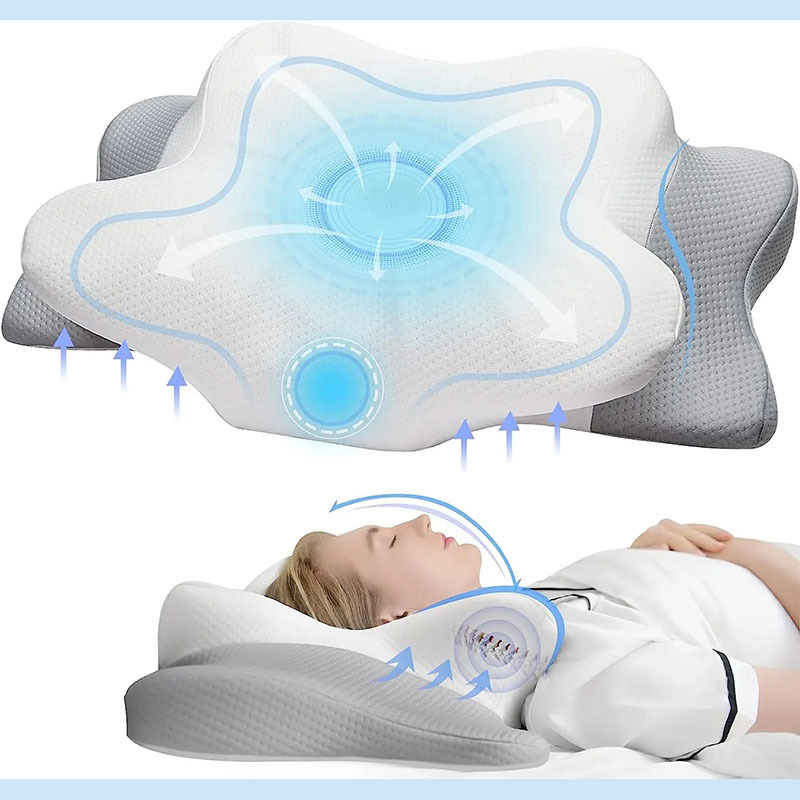 Customized Ergonomic Cervical Pillow for Sleeping Orthopedic Support Pillows Odorless Contour Neck Pain Memory Foam Pillow 80