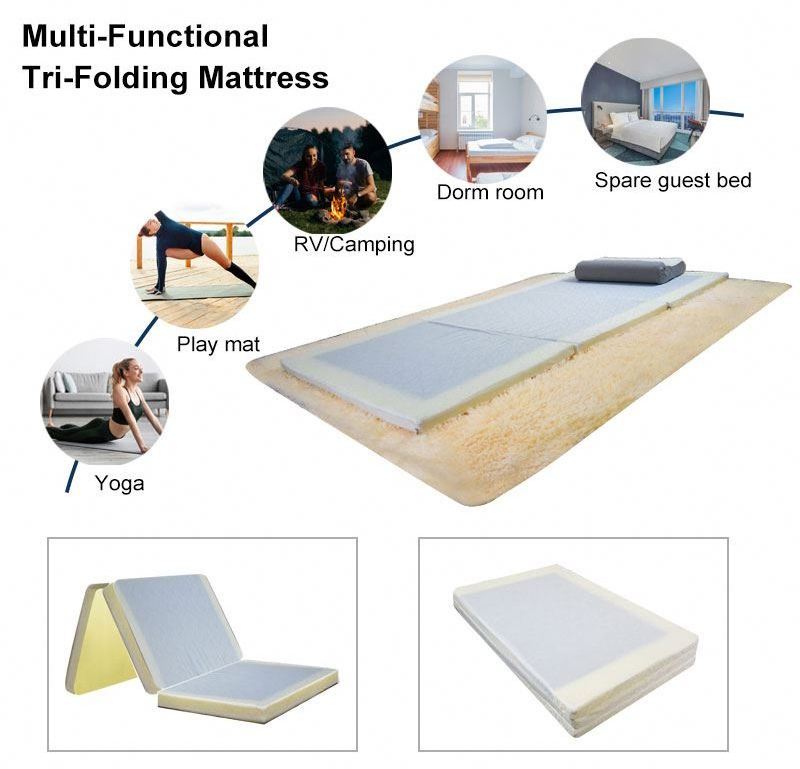 3cm 4cm 6cm  8cmMemory Foam and TPE Gel Mattress Topper Queen King Size Cooling Gel Bamboo Charcoal bed mattress topper