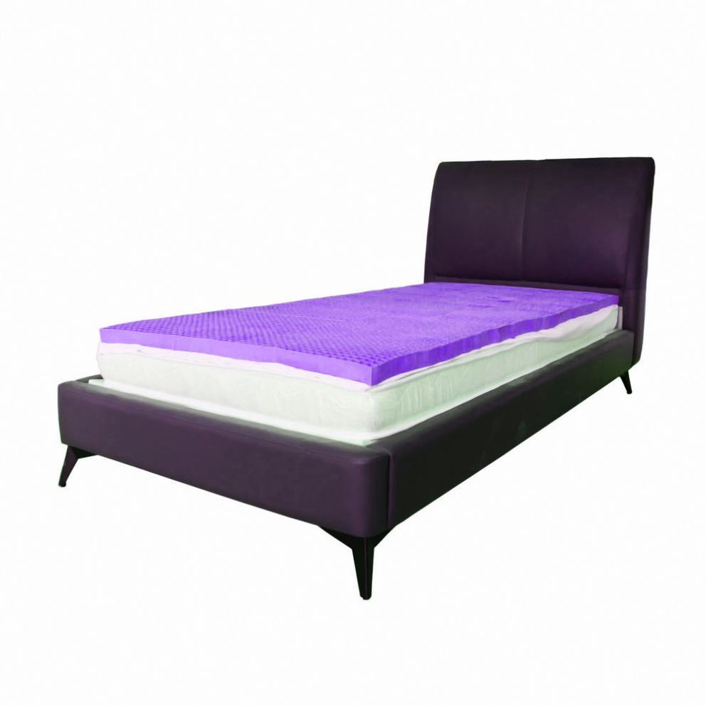 Factory customize polymer elastic TPE gel grid rolled up pad 3 inch king queen size silicone cooling bed mattress topper