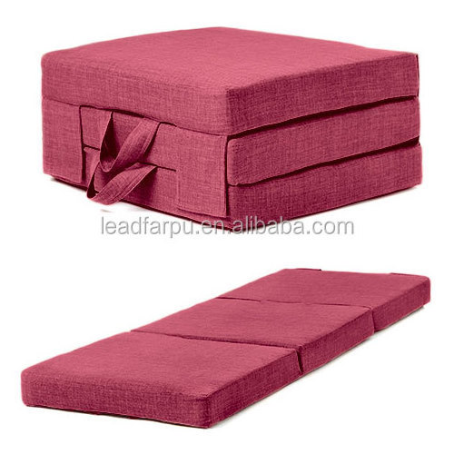 Home Furniture Waterproof Outdoor Folding Memory Foam Sponge Mattress Bed Yoga Car Camping Mattress Customized Medium Polyester