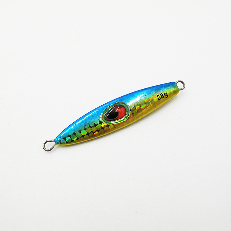 LF191 LEAD FISH 28g Colorful Lazer small Jig 3D Fishing Eyes Artificial Bait