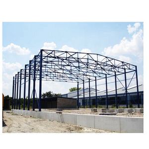 Low cost industrial shed design for prefab steel warehouse