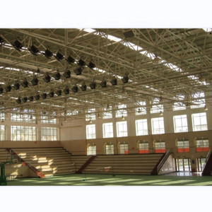 LF Long-Span Truss Space  Steel Structure Indoor Stadium  Bleachers Beautiful Easy Install Gym Bleachers