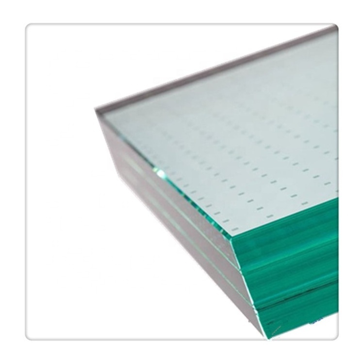 Custom Size Thickness Triple Tempered Laminated Glass Panel For Building Floor Walkway