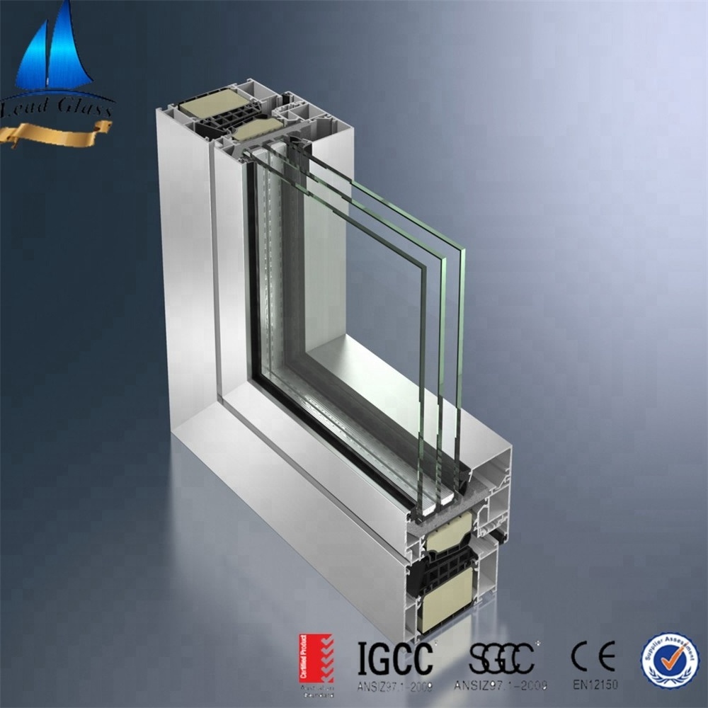 High Quality IGCC Reflective Coated Toughened Triple Glazed Insulating Glass For Curtain Wall Window