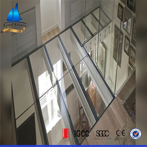 Custom Size Thickness Triple Tempered Laminated Glass Panel For Building Floor Walkway