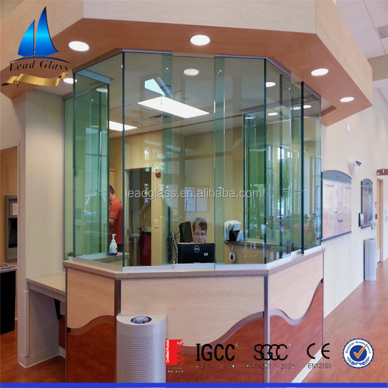 28mm Security Laminated bulletproof Bullet Proof Glass Sheets Panels For Building Walls Bank Counters