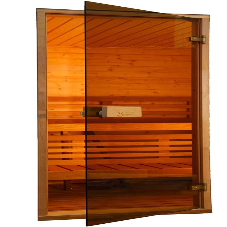 6mm 8mm Euro Gray Bronze Tinted Tempered Glass For Sauna Doors