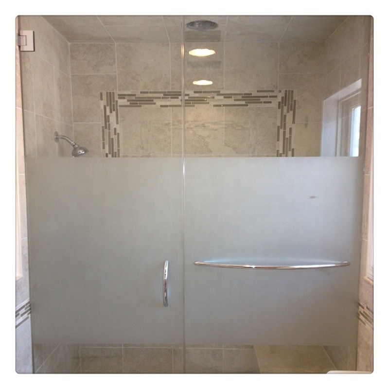 High Quality Tempered Frosted Glass Price Cost Per Square Foot For Shower Closet