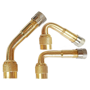 1Pc 45/90/135 Degree Valve Stem Extension Brass Valve Stem Extenders for Bikes Car Truck Motorhome Trailer