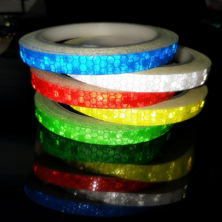 1cm*8m Bike Stickers Reflective Tape Fluorescent MTB Bike Bicycle Strips Cycling MTB Tapes for Bicycle Helmet Motorcycle Scooter