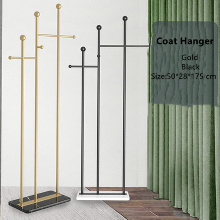 Simple Meta Clothesl Coat Hanger Stand For Living Room Bedroom