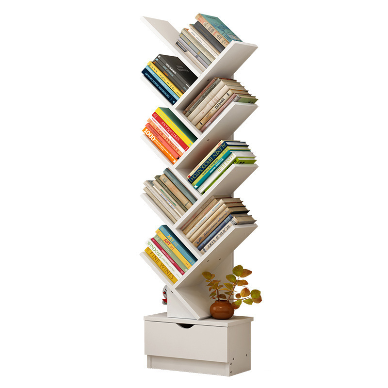 Wholesale Creative Expandable Tree Shaped Bookshelf Wooden Kids Children Book Rack Furniture Sets Bookcase For Kids