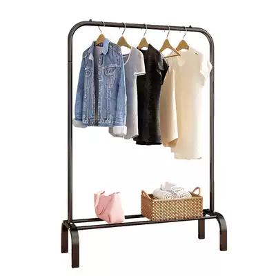 Wholesale New Design Clothes Rack Coat Hanger Stand Stainless Steel Clothes Drying Rack Bag Shoes Storage Hat Hanging shelf