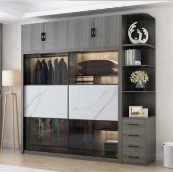 Modern bedroom wardrobe bedroom luxury closet storage sliding door wardrobes cabinet