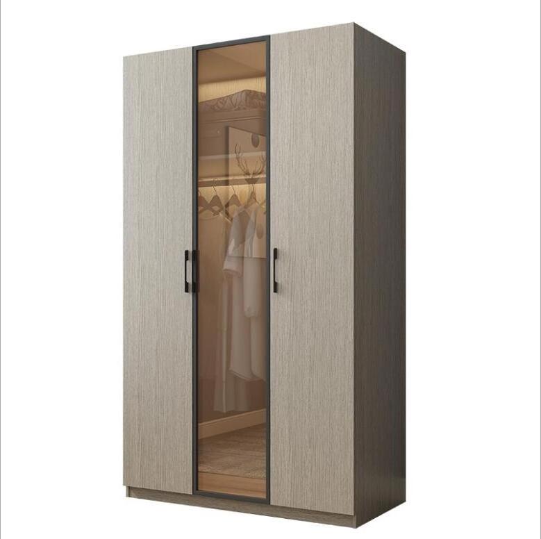 Modern custom furniture bedroom cloakroom combined whole glass door closet wardrobe