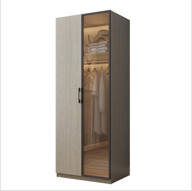 Modern custom furniture bedroom cloakroom combined whole glass door closet wardrobe