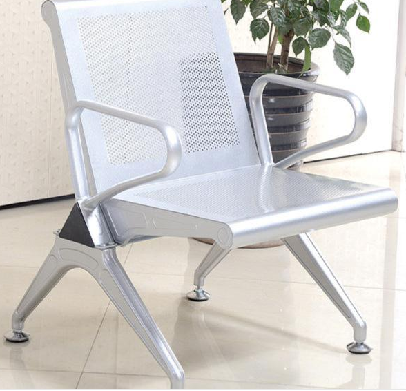 Airport  infusion chair rest row long row modern hospital  stainless steel public waiting chair