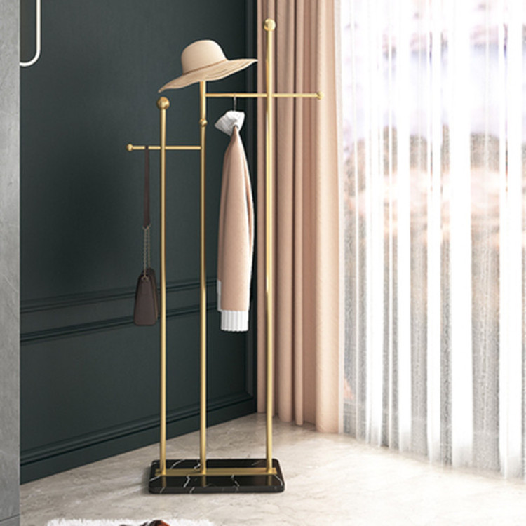 Simple Meta Clothesl Coat Hanger Stand For Living Room Bedroom