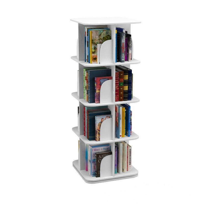 360 Degree Rotating Bookshelf Rotatable Children Bookshelf Home Furniture Revolving Storage Holders Racks Bookcase For Kids