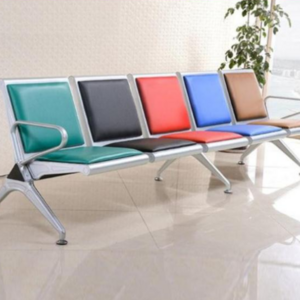 Airport  infusion chair rest row long row modern hospital  stainless steel public waiting chair