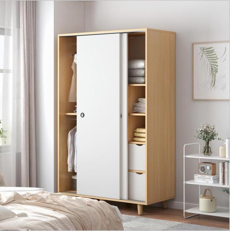 Modern Adjustable Furniture Bedroom Wooden Board Muti-Color Clothes Cabinet Storage Wardrobe Closet