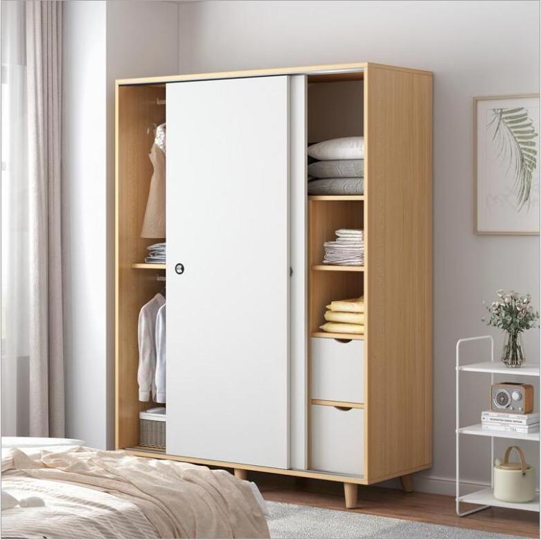 Modern Adjustable Furniture Bedroom Wooden Board Muti-Color Clothes Cabinet Storage Wardrobe Closet