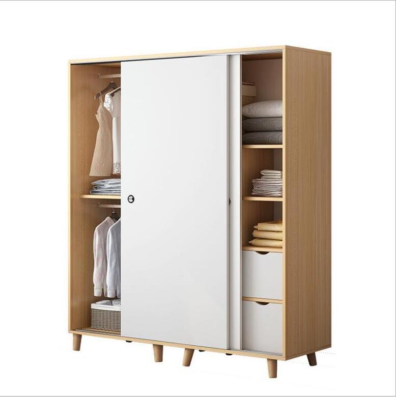 Modern Adjustable Furniture Bedroom Wooden Board Muti-Color Clothes Cabinet Storage Wardrobe Closet