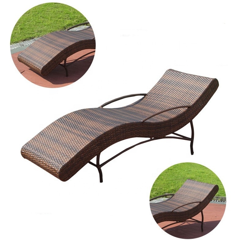 2+1 Outdoor Sun Lounger Swimming Pool Chair Beach Chair Patio Lounge Beach Chairs