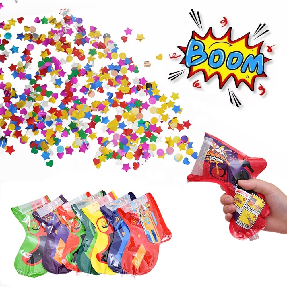 Original Factory Handheld Mini Party Confetti Popper Fireworks Toy Blaster Shooter Confetti Gun For Party Birthday