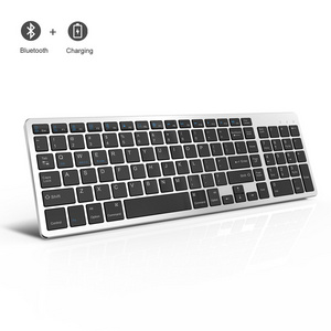 Bluetooth slim keyboard accessories computer customized language ultra thin usb wireless keyboard for laptop