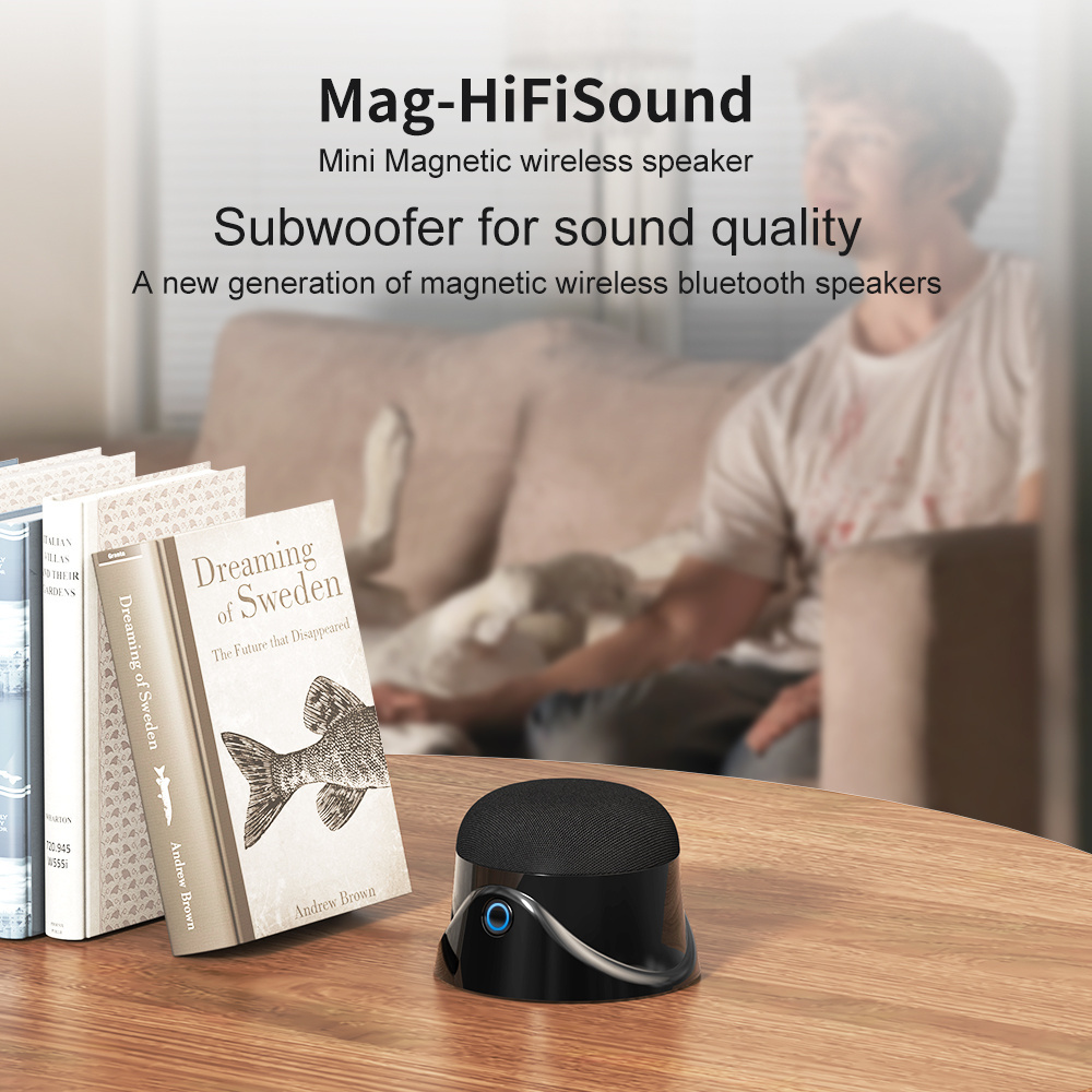 LP Magnetic Speaker FOR iPhone Mini Wall Mountable True Wireless Portable